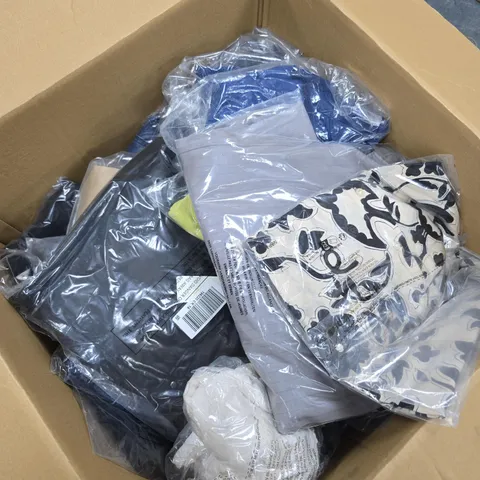 APPROXIMATELY 20 ASSORTED CLOTHING ITEMS IN VARIOUS STYLES, SIZES & COLOURS