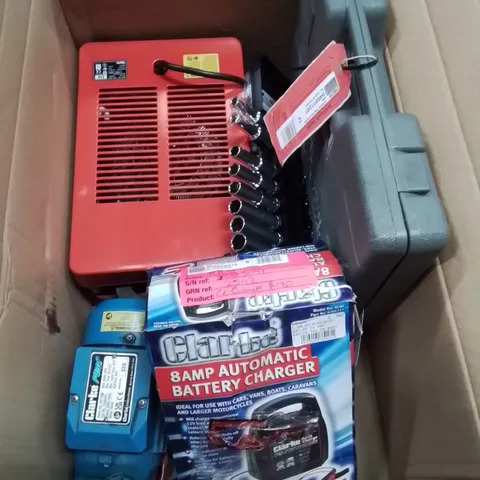 MIXED TOOL BUNDLE TO INCLUDE, BATTERY CHARGER, SOCKET SETS ECT.