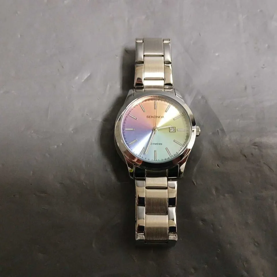 SEKONDA RAINBOW STAINLESS STEEL WATCH