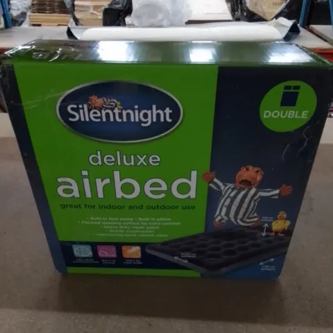 BOXED SILENTNIGHT DELUXE CAMPING AIRBED // SIZE: DOUBLE (1 BOX)