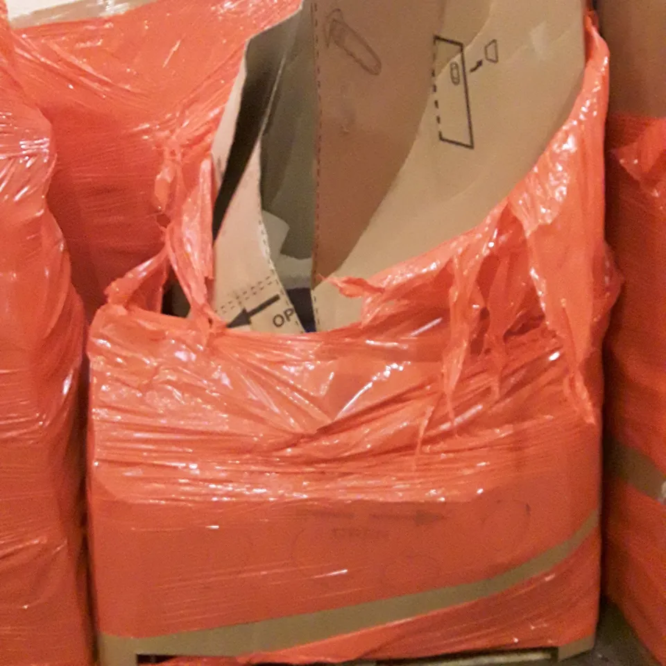 PALLET OF ASSORTED PRODUCTS INCLUDING TOILET SEAT, NEEWER DESK LIGHT MOUNT, ROUND BALLOON ARCH, MAGNET DARTBOARD, VIVE WALKING STICK  