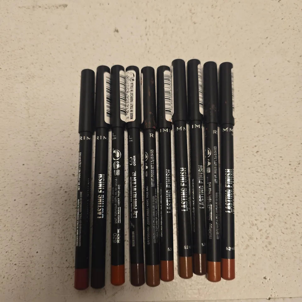RIMMEL LASTING FINISH LIP LINER PENCILS – ASSORTED BROWNS & REDS