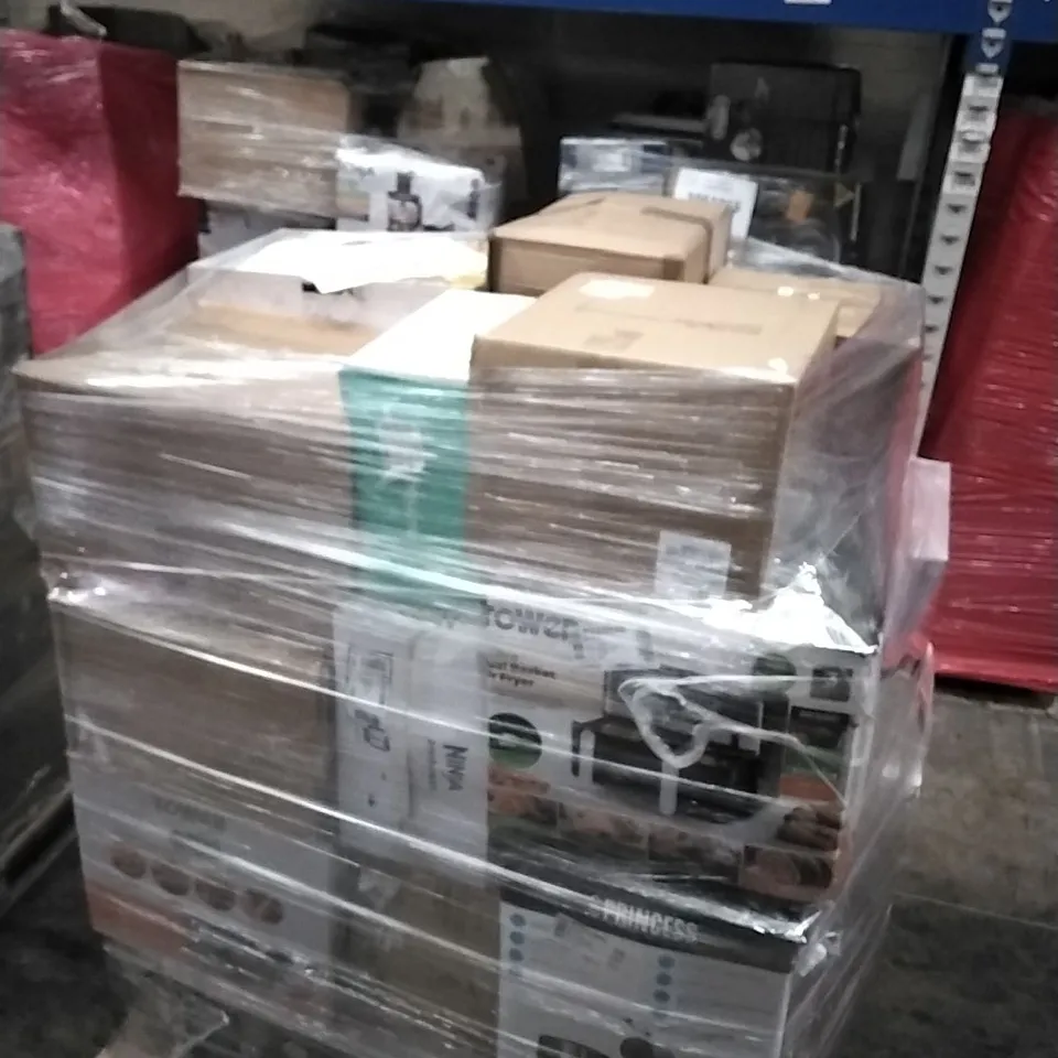 PALLET OF APPROXIMATELY 25 UNPROCESSED RAW RETURN HOUSEHOLD AND ELECTRICAL GOODS TO INCLUDE;