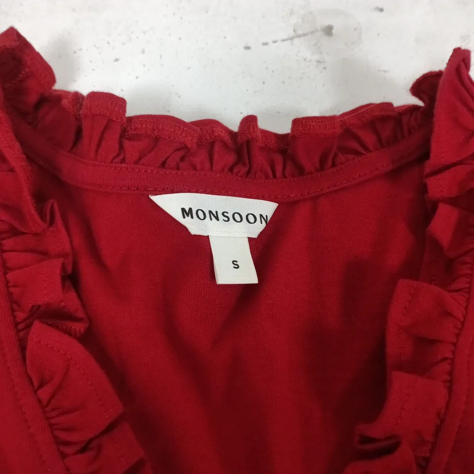 MONSOON RED WOMEN'S DRESS – SIZE S