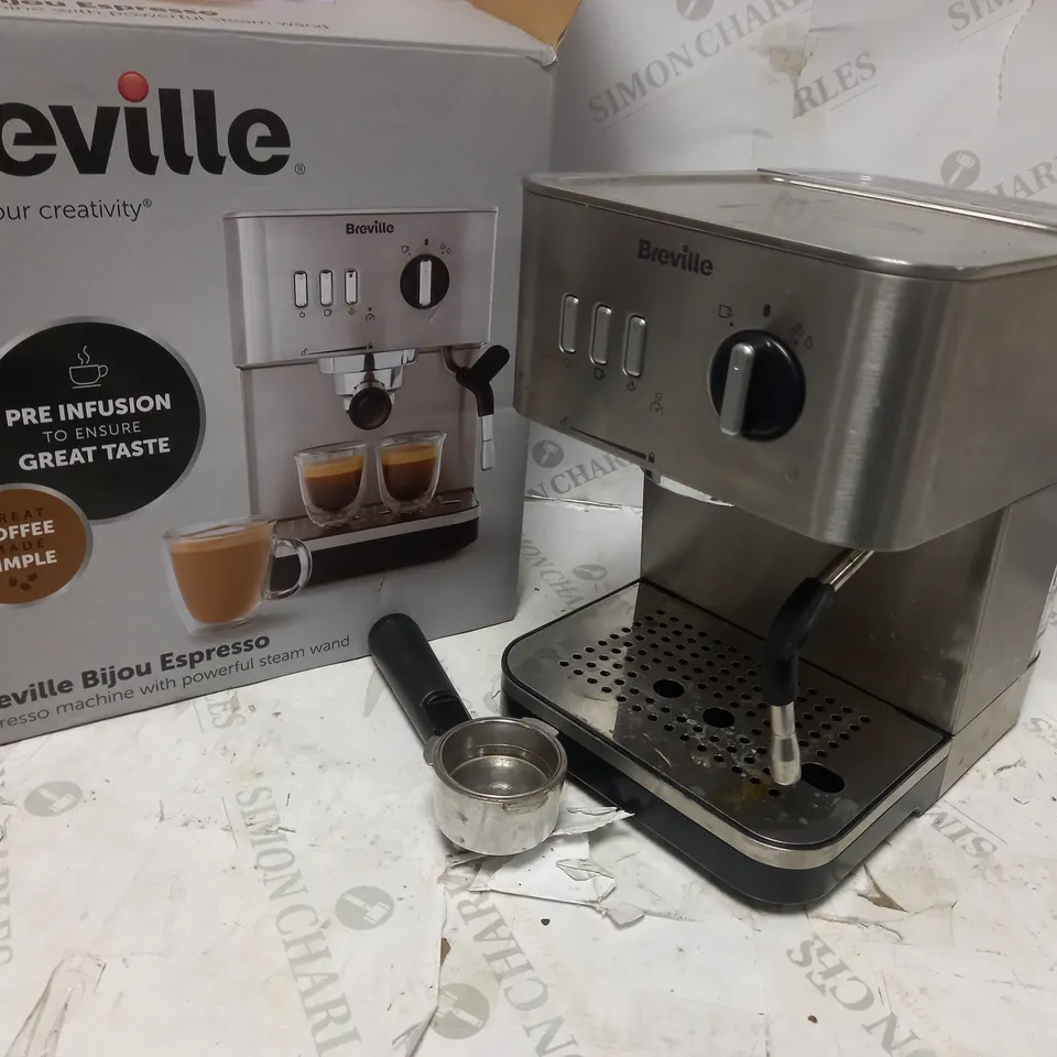 BREVILLE BIJOU ESPRESSO  RRP £199.99