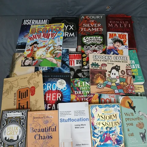 LARGE QUANTITY OF ASSORTED BOOKS TO INCLUDE FICTION & NON FICTION - COLLECTION ONLY
