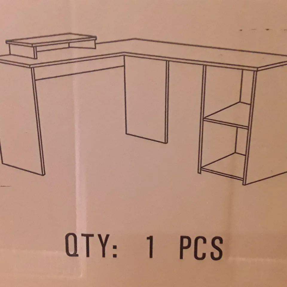 PALLET CONTAINING 24 BOXED L-SHAPED DESKS