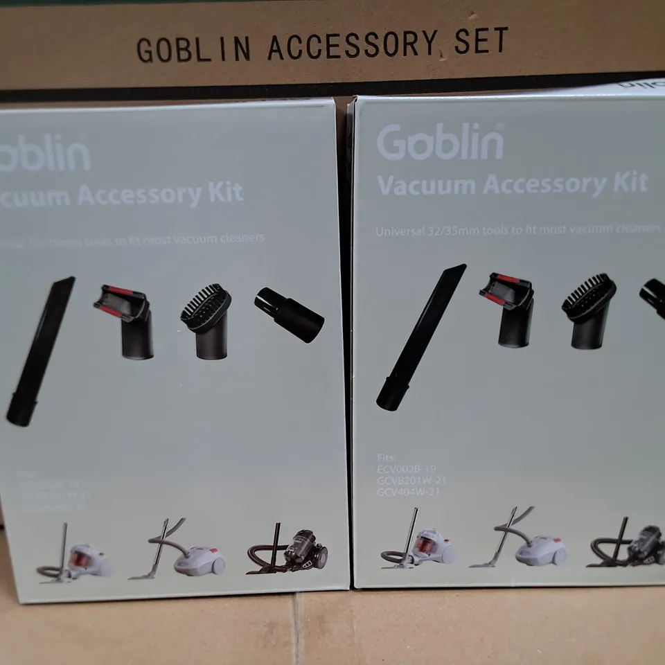 PALLET CONTAINING 40 14-PACK BOXES OF BRAND NEW GOBLIN VACUUM ACCESSORY KITS 