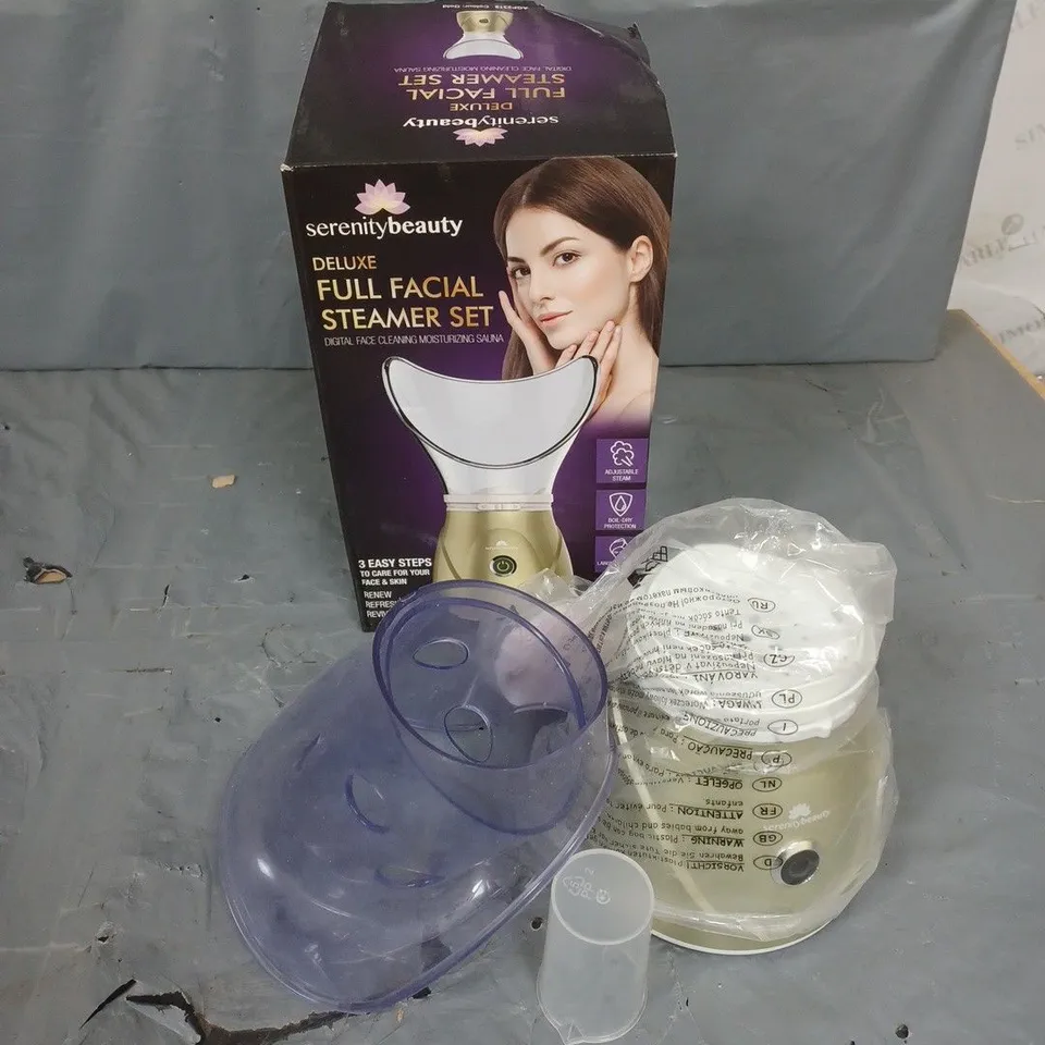 SERENITYBEAUTY DELUXE FULL FACIAL STEAMER SET