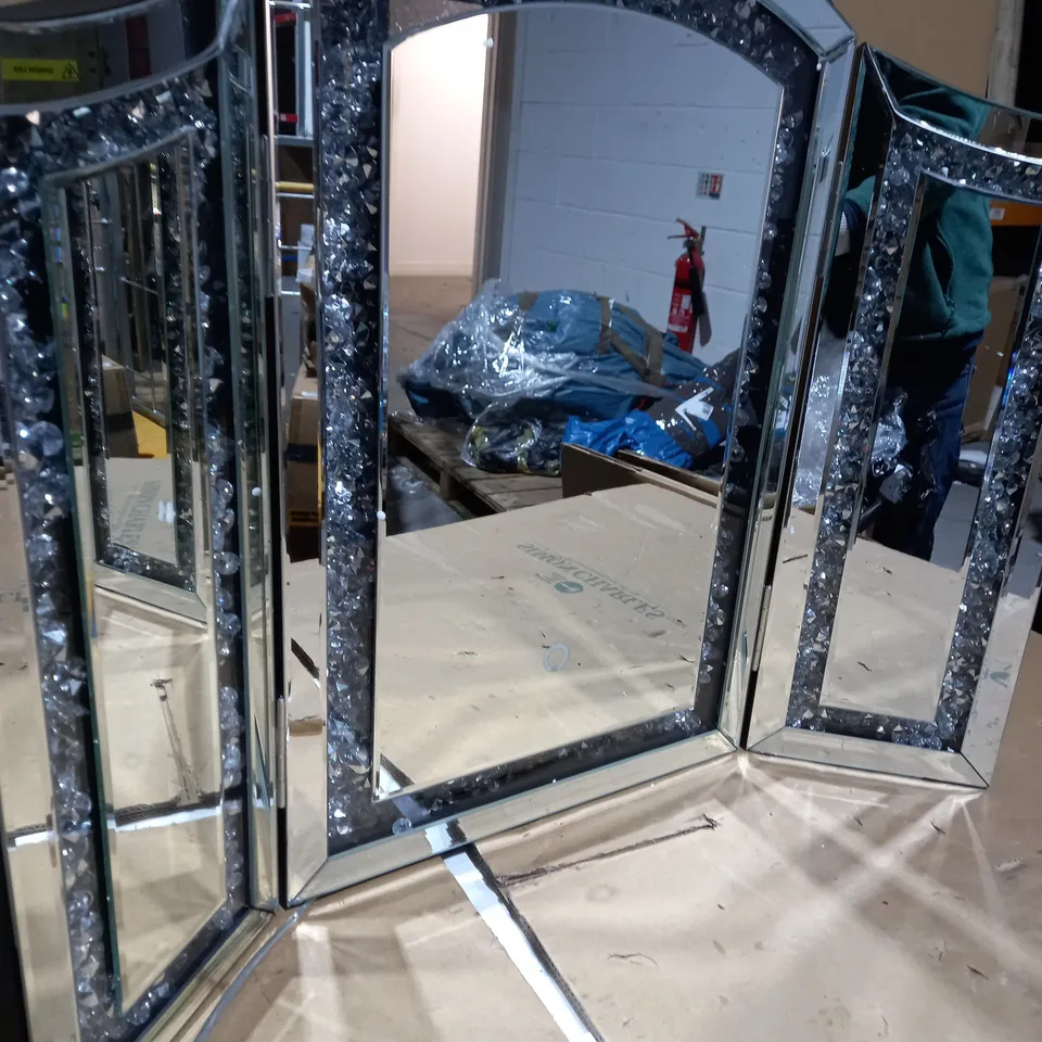 JULIEN MACDONALD CRYSTAL DRESSING TABLE MIRROR - COLLECTION ONLY
