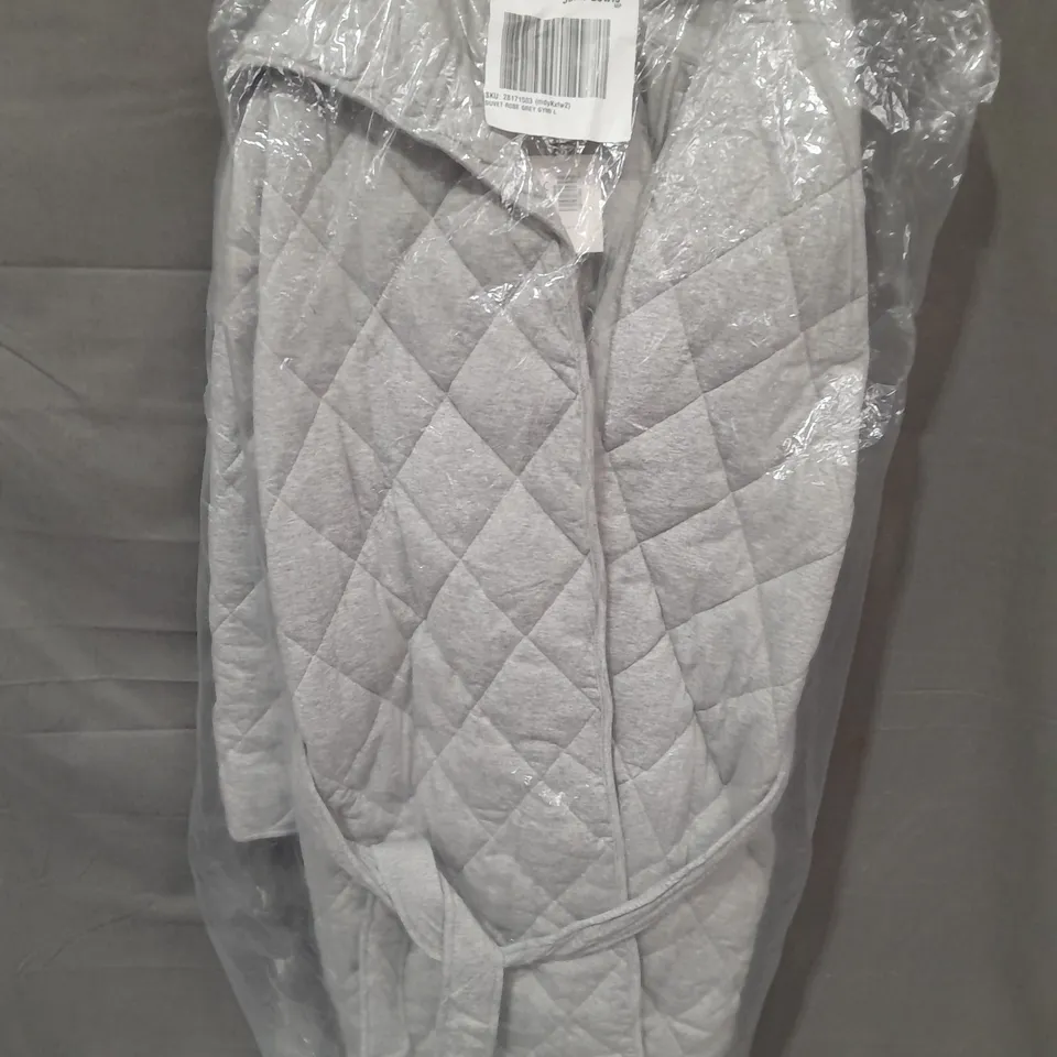 JOHN LEWIS DUVET ROBE IN GREY SIZE L