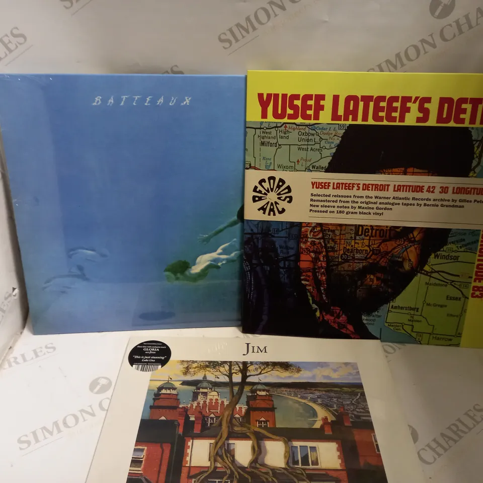 BOX OF APPROX 10 VINYLS INCLUDING YUSEF LATEEFS, BATTEAUX AND THE MILKSHAKES
