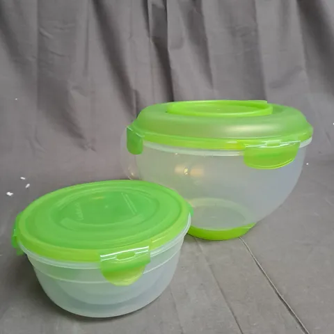 SET OF 2 UNBRANDED STORAGE CONTAINERS