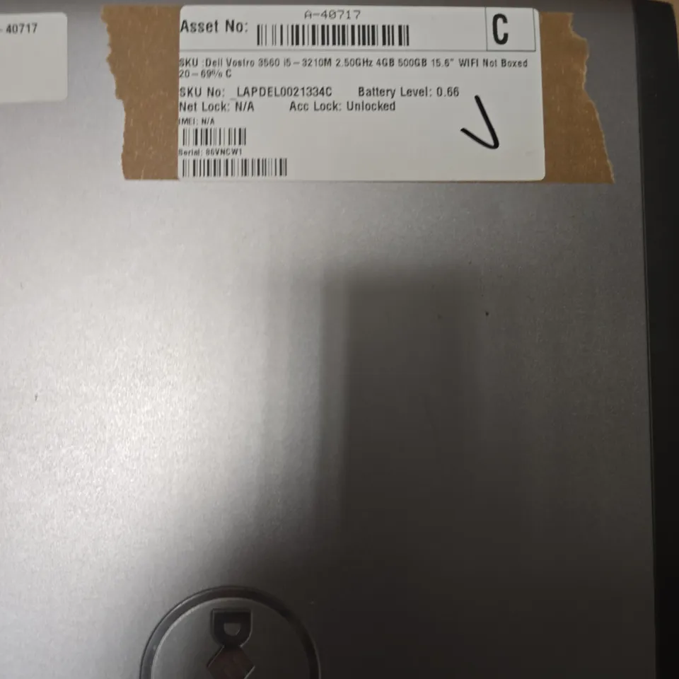 DELL VOSTRO 3560 LAPTOP 15.6-INCH, GREY CHASSIS