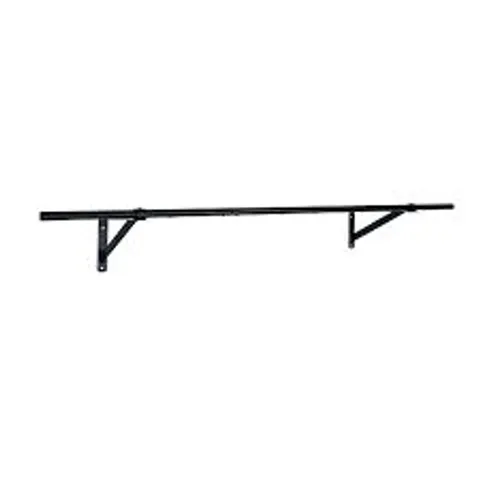 OYPLA 5FT WALL MOUNTED GARMENT CLOTHES RAIL SUPER HEAVY DUTY ALL METAL BLACK
