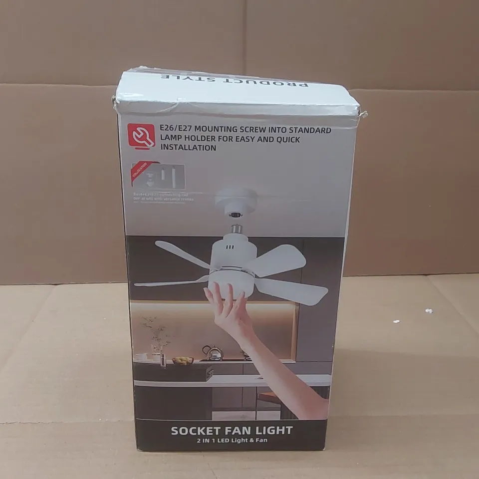 BOXED SOCKET FAN LIGHT