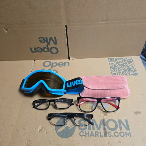 TOTE OF APPROXIMATELY 20 ASSORTED GLASSES/RELATED ITEMS