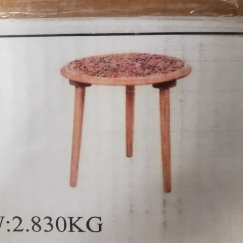 BOXED 3-LEGGED SIDE TABLE