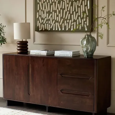 BOXED DANETTI BRYCE DARK MANGO WOOD SIDEBOARD