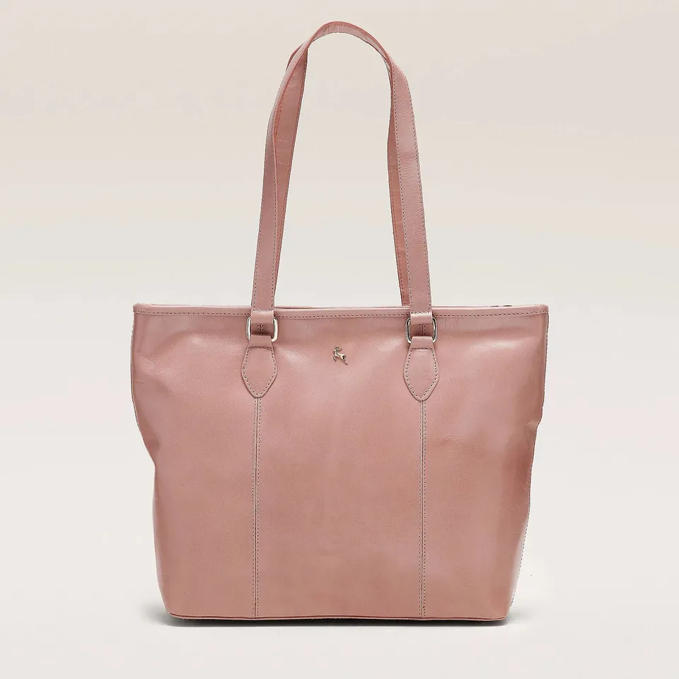 ASHWOOD THEA LEATHER SHOULDER BAG IN ROSA
