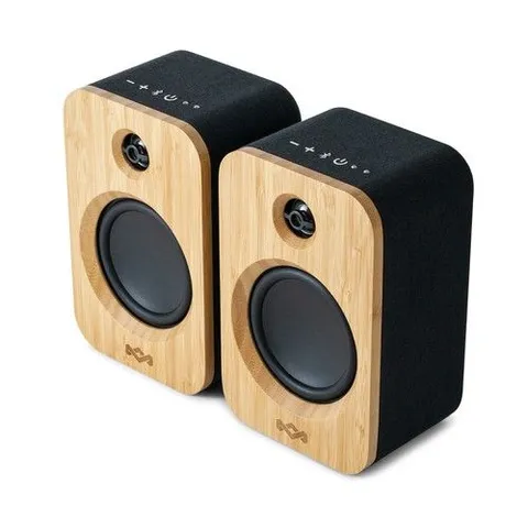 HOUSE OF MARLEY GET TOGETHER DUO WIRELESS BLUETOOTH SPEAKERS – BAMBOO FINISH (PAIR)