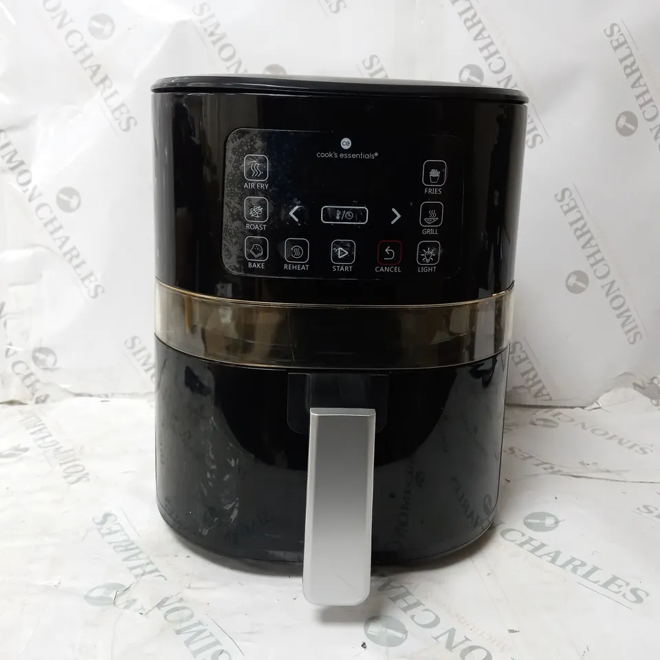 BOXED COOK'S ESSENTIALS 4L AIR FRYER IN BLACK