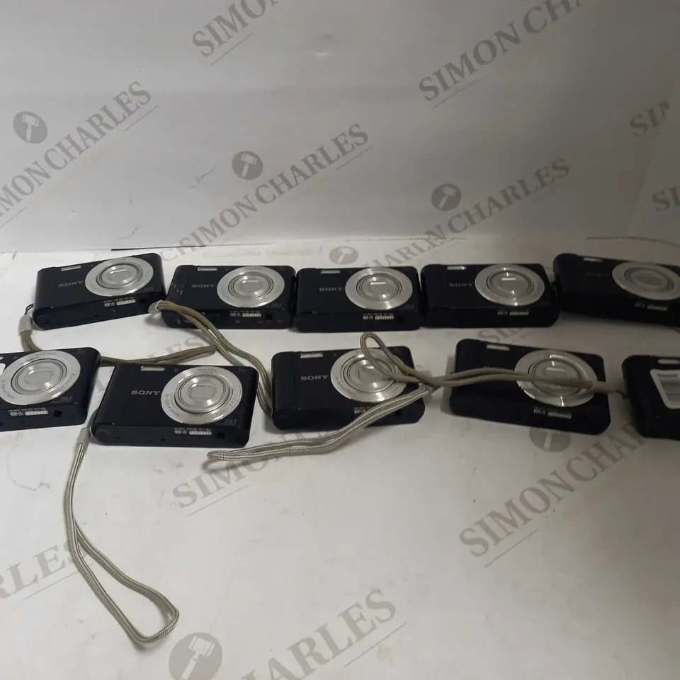 LOT OF 10 BLACK SONY CYBER-SHOT DSC-W810