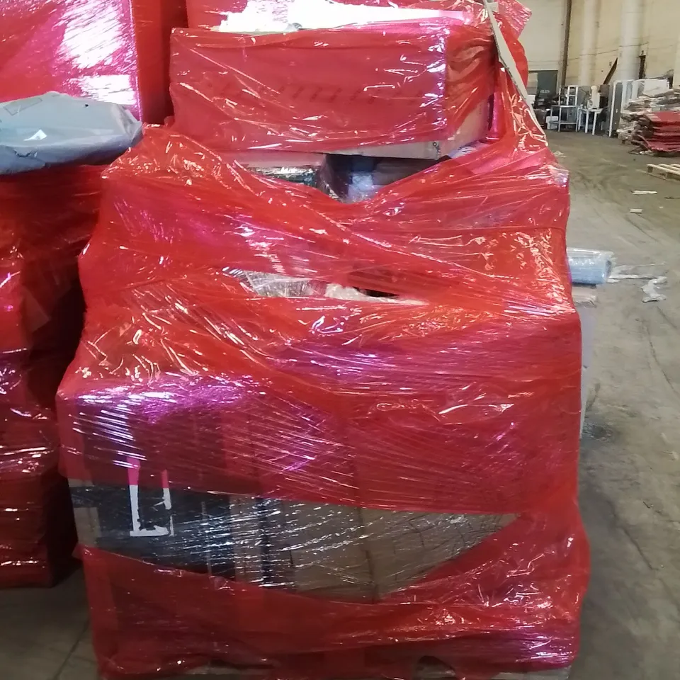PALLET OF ASSORTED HOUSEHOLD GOODS AND PRODUCTS TO INCLUDE;COOKER HOOD,RETRACTABLE SAFETY GATE 