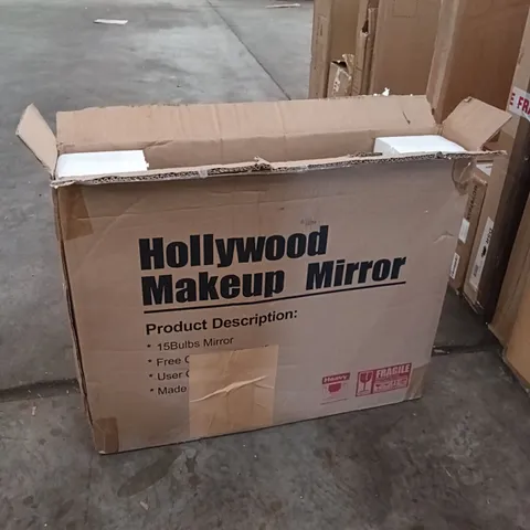 BOXED HOLLYWOOD MAKEUP MIRROR - WHITE (1 BOX)