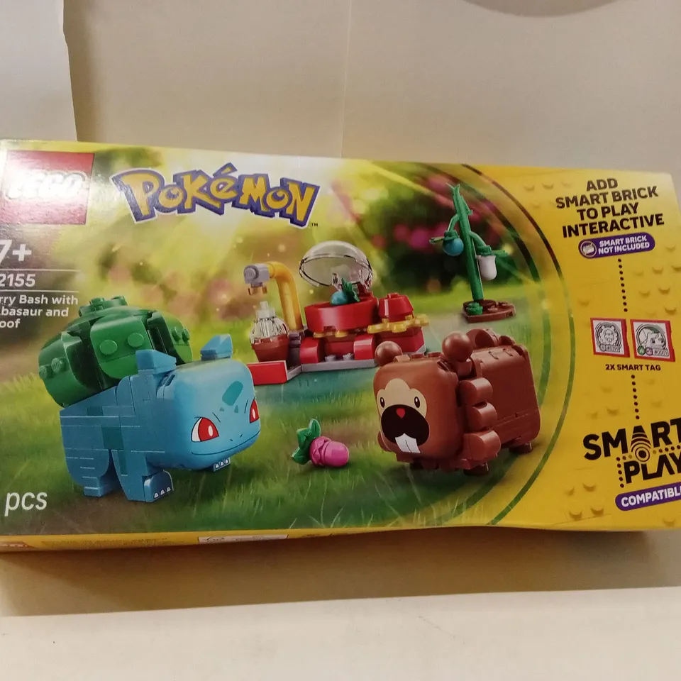 BOXED POKÉMON BERRY BASH WITH BULBASAUR AND BIDOOF – 240 PIECES, SMART PLAY COMPATIBLE