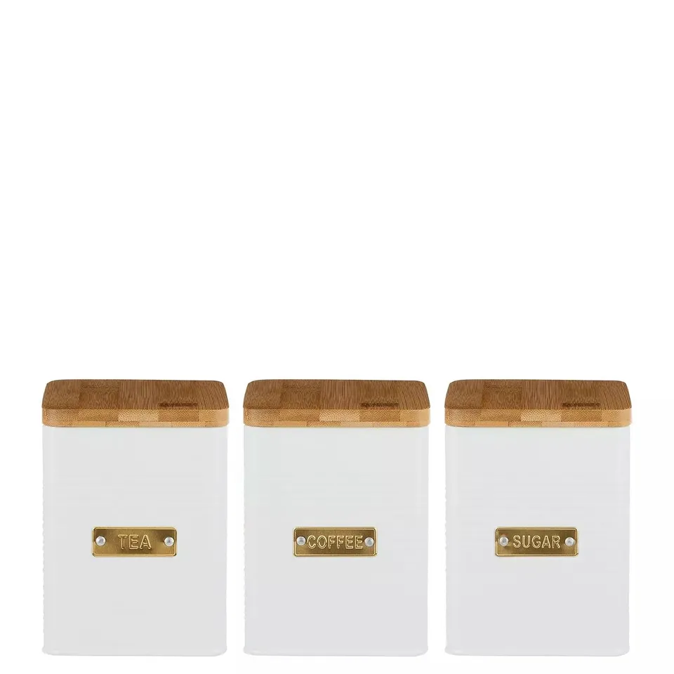 TYPHOON SUGAR, TEA & COFFEE STORAGE TUBS RRP £25