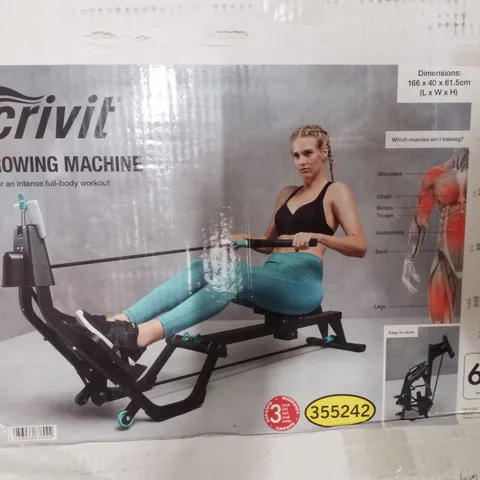 BOXED CRIVIT ROWING MACHINE