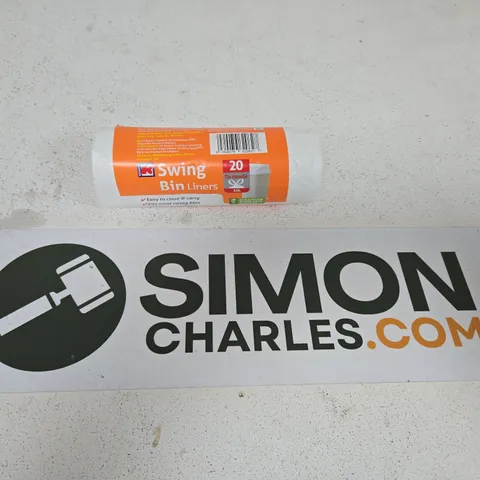 BOX OF 6 ROLLS OF SWING BIN LINERS 50L 20 PER ROLL