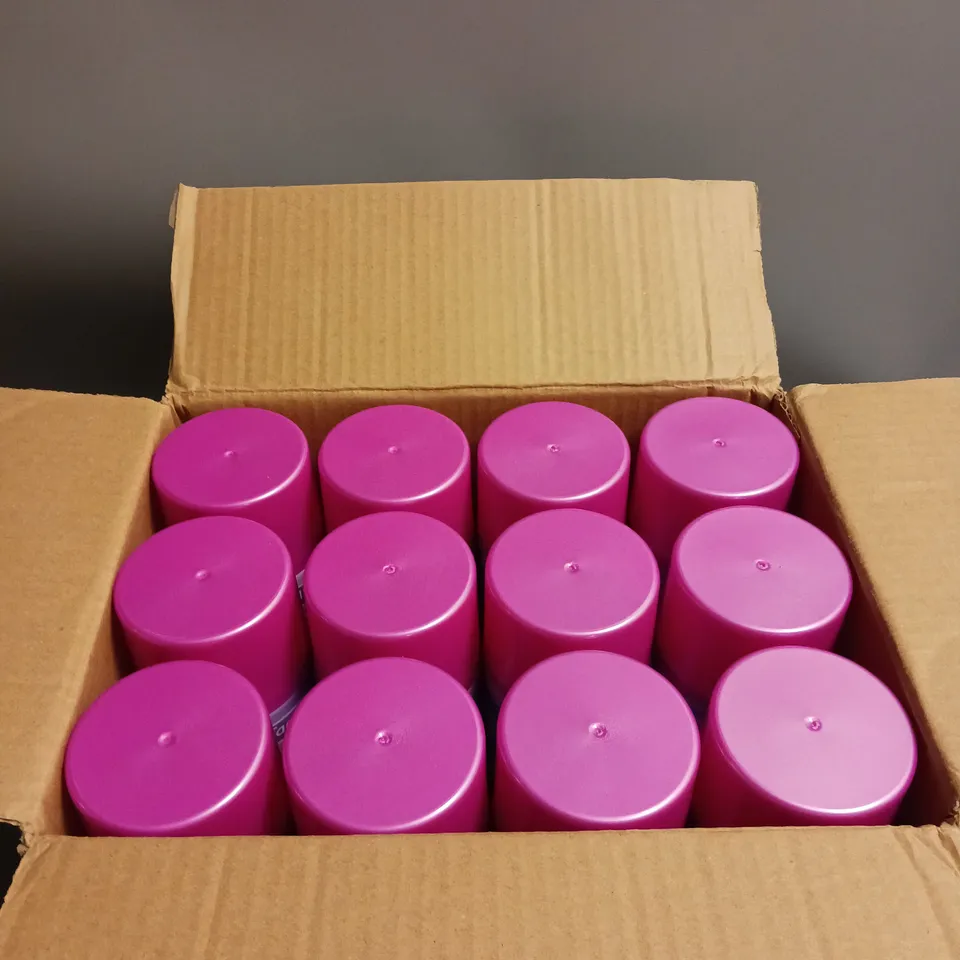 LOT OF 12 PAINT FACTORY SHIMMER PEARLIZED SPRAY PAINT PINK 400ML PER CAN