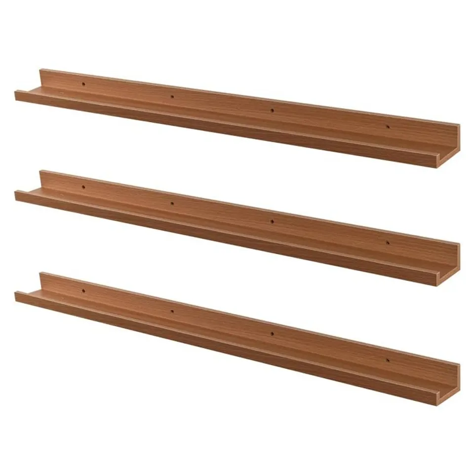 BOXED 3-PIECE PICTURE LEDGE WALL SHELF (1 BOX)