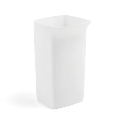 SET OF 3 REFUSE CONTAINER ALFRED 590X320X360 MM, 40 L, WHITE