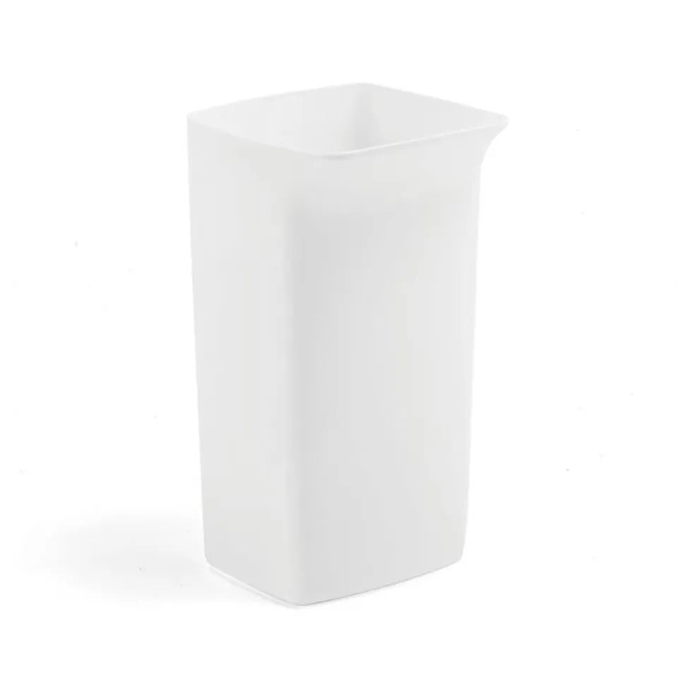 SET OF 3 REFUSE CONTAINER ALFRED 590X320X360 MM, 40 L, WHITE