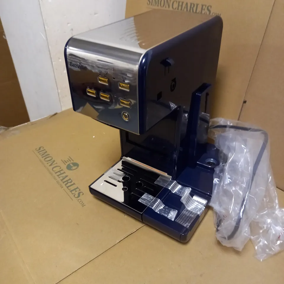 BREVILLE ONE-TOUCH COFFEEHOUSE COFFEE MACHINE - NAVY BLUE