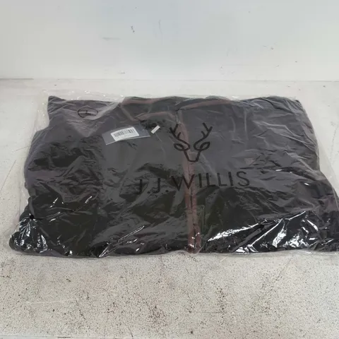 BAGGED JJ WILLS MENS FULL ZIP FLEECE IN BLACK - LARGE