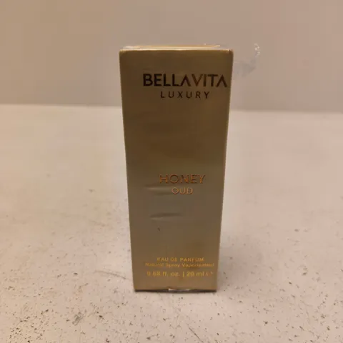 BOXED AND SEALED BELLAVITA LUXURY HONEY OUD EAU DE PARFUM 20ML