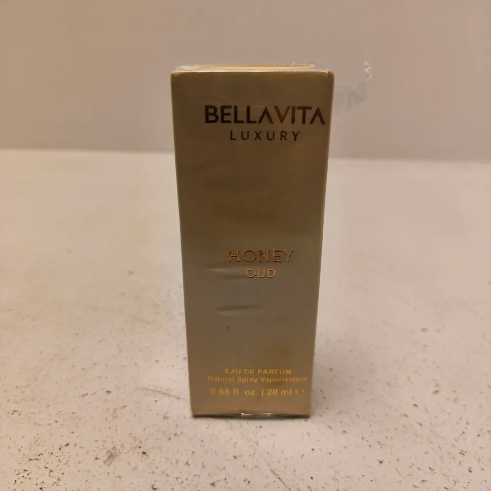 BOXED AND SEALED BELLAVITA LUXURY HONEY OUD EAU DE PARFUM 20ML