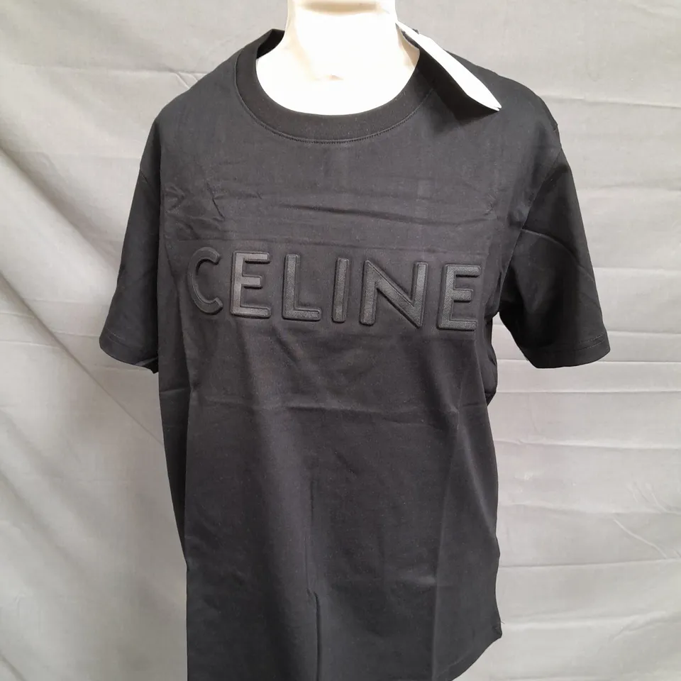 CELINE BLACK OVERSIZED T-SHIRT - MEDIUM