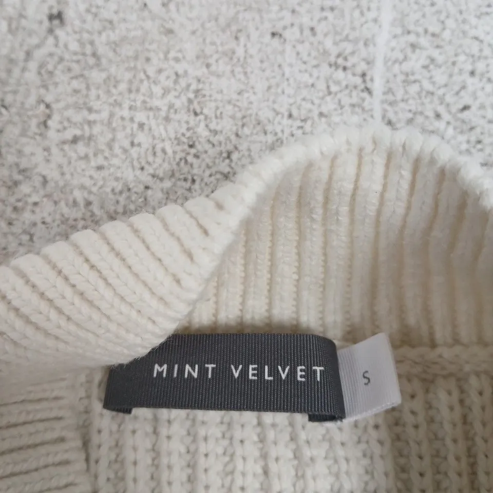 MINT VELVET KNIT CARDIGAN – WHITE, SIZE S