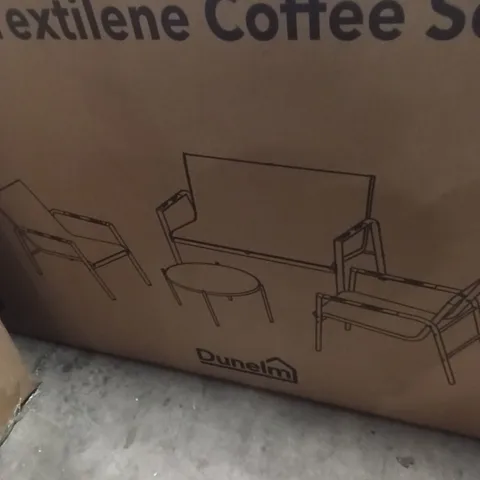 BOXED HELSINKI TEXTILENE COFFEE SET GRAY