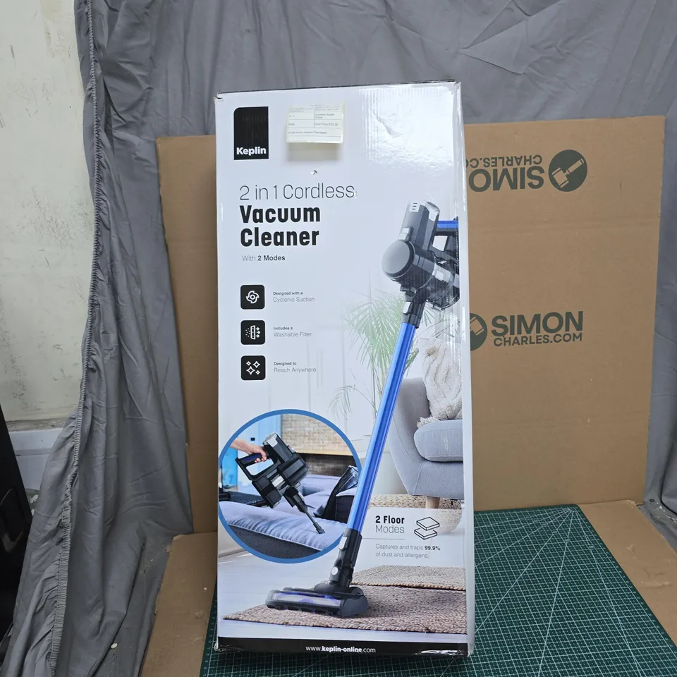 KEPLIN 2-IN-1 CORDLESS VACUUM CLEANER – BOXED