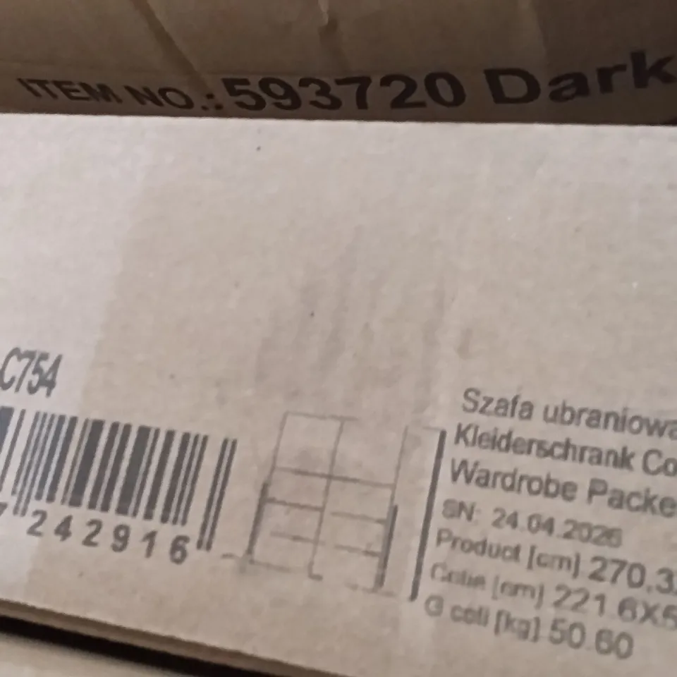 BOXED WARDROBE (4 BOXES)
