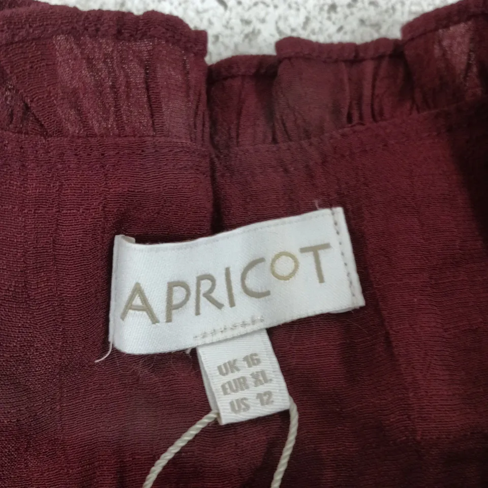 APRICOT WOMEN'S BLOUSE – UK 16 (EUR 44, US 12)