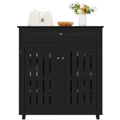 BOXED ELORA 10 PAIR SHOES STORAGE CABINET BLACK ANTHRACITE (1 BOX)