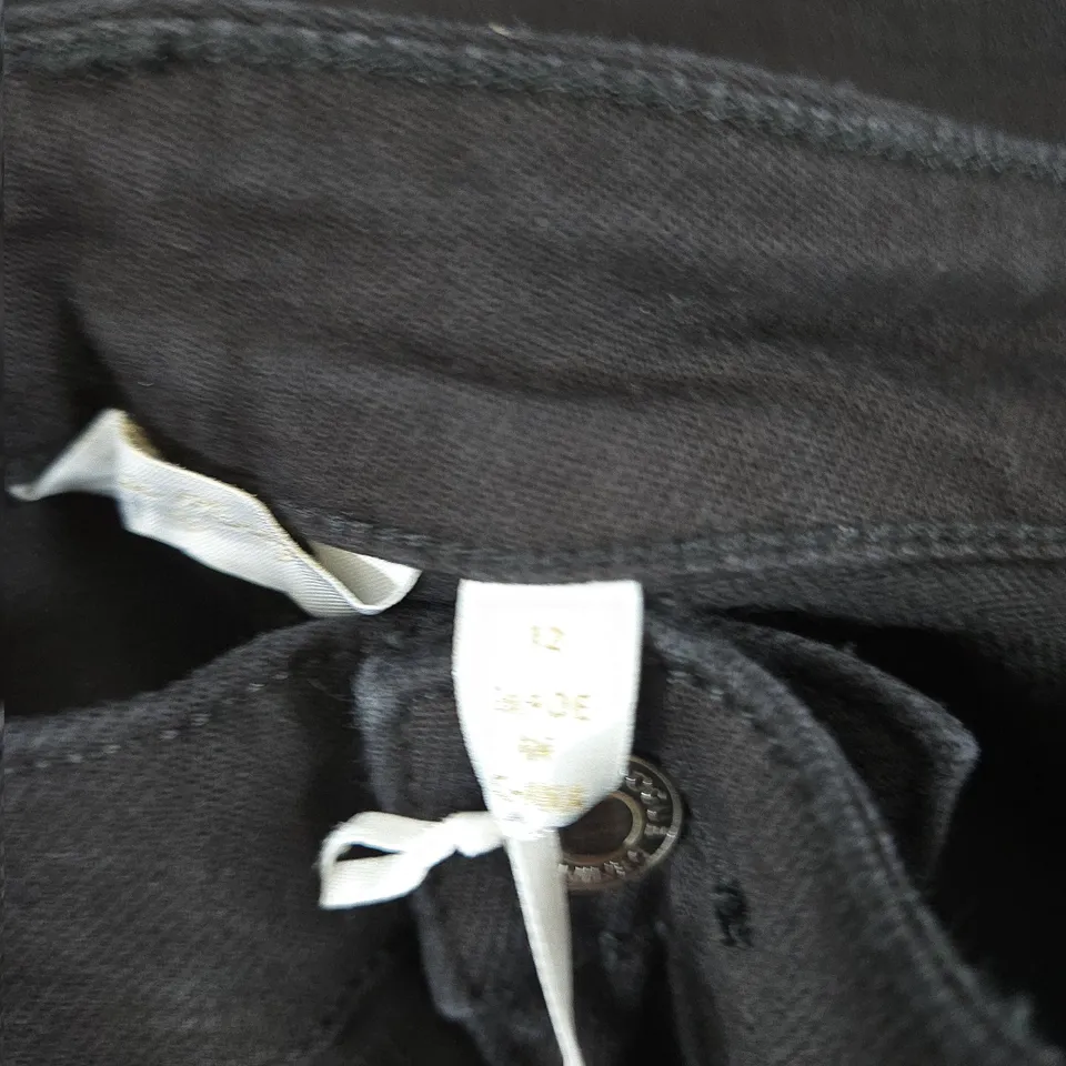 DANNII MINOGUE BLACK JEANS – WOMEN'S DENIM TROUSERS, UK 12