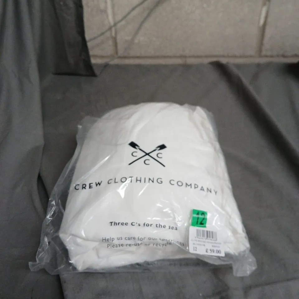 CREW CLOTHING COMPANY WHITE SWEAT SHIRT – UK 12